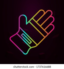 Gloves, firefighter nolan icon Simple thin line, outline vector of Firefighter icons for ui and ux, website or mobile application