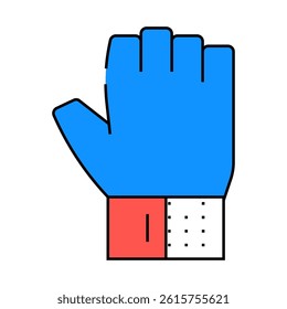 gloves fitness sport line icon vector. gloves fitness sport sign. isolated symbol illustration