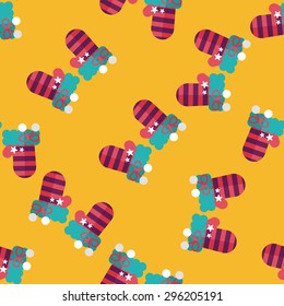 gloves flat icon,eps10 seamless pattern background