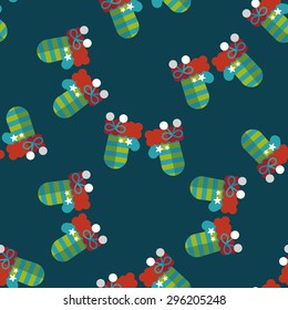 gloves flat icon,eps10 seamless pattern background