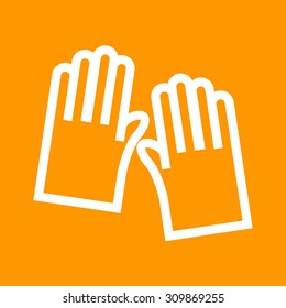 Gloves, garden, gardening icon vector image.Can also be used for gardening. Suitable for mobile apps, web apps and print media.
