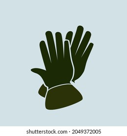 Gloves for gardening flat illustration vector design