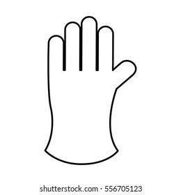 gloves gardening isolated icon vector illustration design