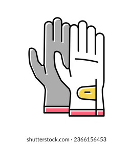 gloves golf player accessory color icon vector. gloves golf player accessory sign. isolated symbol illustration