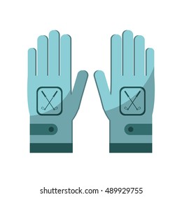 Gloves of golf sport design