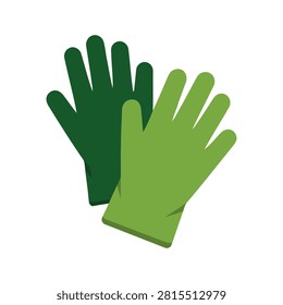 gloves green pair illustration shows protective handwear for safety tasks