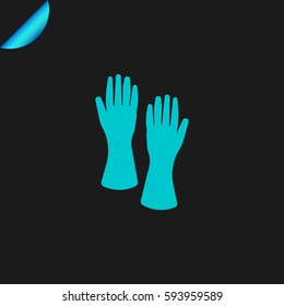 Gloves icon. Cleaning icon