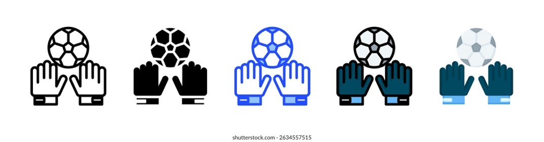 Handschuhe Symbol-Kollektion mit mehreren Stilen