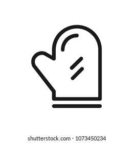 Gloves icon concept. Available in vector. Linear style.