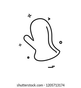 Gloves icon design vector