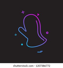 Gloves icon design vector