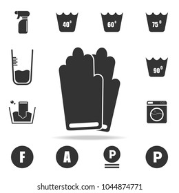 gloves icon. Detailed set of laundry icons. Premium quality graphic design. One of the collection icons for websites, web design, mobile app on white background