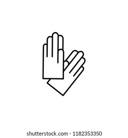 gloves icon. Element of clothes icon for mobile concept and web apps. Thin line gloves icon can be used for web and mobile