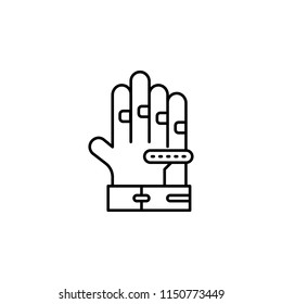 gloves icon. Element of motor sport icon for mobile concept and web apps. Thin line gloves icon can be used for web and mobile