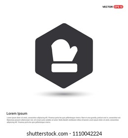 Gloves icon Hexa White Background icon template - Free vector icon
