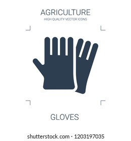 gloves icon. high quality filled gloves icon on white background. from agriculture collection flat trendy vector gloves symbol. use for web and mobile