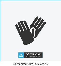 gloves icon illustration isolated vector sign symbol