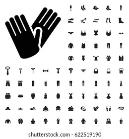 Gloves icon illustration isolated vector sign symbol. clothes icons vector set. on white background