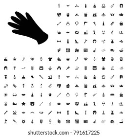 Gloves icon illustration isolated vector. editable beauty icons vector set.