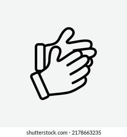  gloves icon, isolated mechanic outline icon in light grey background, perfect for website, blog, logo, graphic design, social media, UI, mobile app