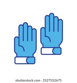 Gloves icon isolated on a white background. Vector illustration.