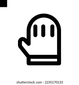 gloves icon line style vector