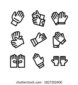 gloves icon or logo isolated sign symbol vector illustration - Collection of high quality black style vector icons

