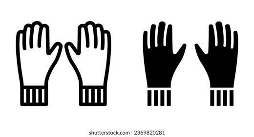 Gloves Icon, for mobile concept and web design. vector illustration