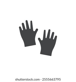 gloves icon outline simple logo