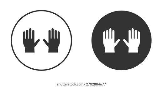Handschuhe-Symbol. Perfekt für Web- und App-Schnittstellen, Präsentationen, Infografiken