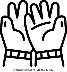 gloves icon. safety gloves icon