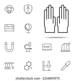 gloves icon. Scientifics study icons universal set for web and mobile