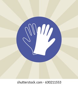gloves icon. sign design. background