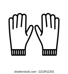 Gloves icon. sign for mobile concept and web design. vector illustration