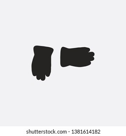gloves icon sign signifier vector
