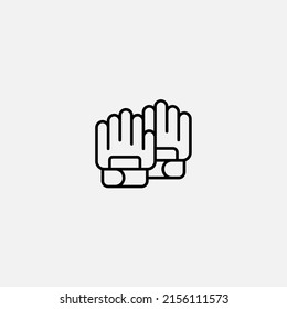 Gloves icon sign vector,Symbol, logo illustration for web and mobile