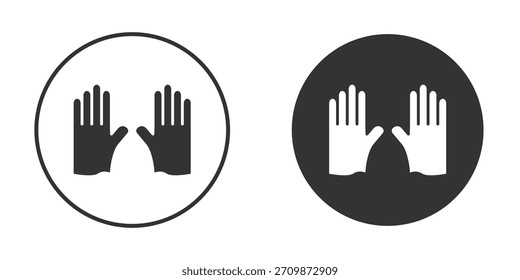 Paquete de signos de icono de guantes. Símbolos de Vector para Diseños gráficos