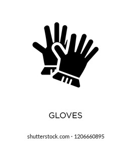 Gloves icon. Gloves symbol design from Agriculture, Farming and Gardening collection. Simple element vector illustration on white background.