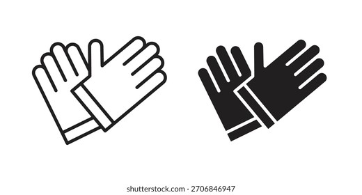 Gloves icon symbol for logo, web, app designs.