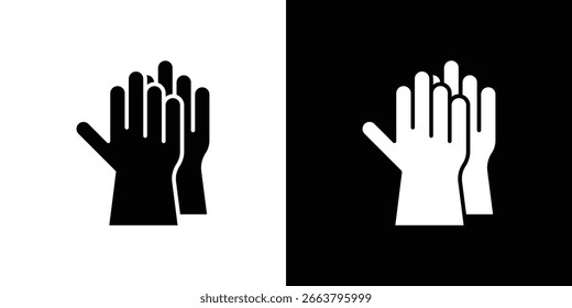 Symbol für Handschuhe. Einfaches, flaches Design für Web und mobile App