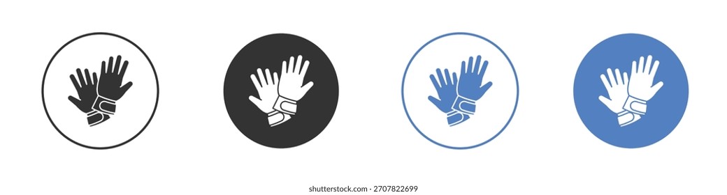 Ilustración de Arte vectorial de icono de guantes. para concepto móvil y Diseños web
