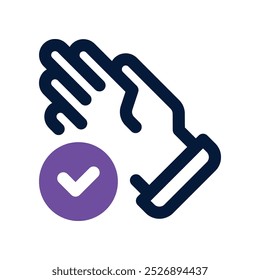 gloves icon. vector dual tone icon for your website, mobile, presentation, and logo design.