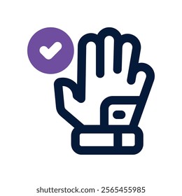 gloves icon. vector dual tone icon for your website, mobile, presentation, and logo design.