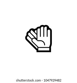 Gloves icon. Vector gloves illustration