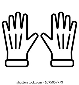 gloves Icon Vector Illustration
