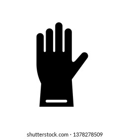 Gloves icon, vector illustration. Flat design style. vector gloves icon illustration isolated on white, gloves icon Eps10. gloves icons graphic design vector symbols.