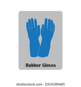 Símbolo de diseño de la ilustración del vector de guantes