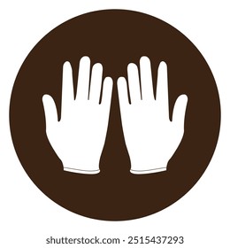 Handschuhe Symbol Vektorgrafik Symbol Design