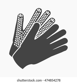 Gloves icon of vector illustration for web and mobile