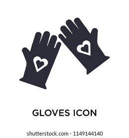 Gloves icon vector isolated on white background for your web and mobile app design, Gloves logo concept